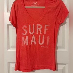Hurley surf Maui v neck tee